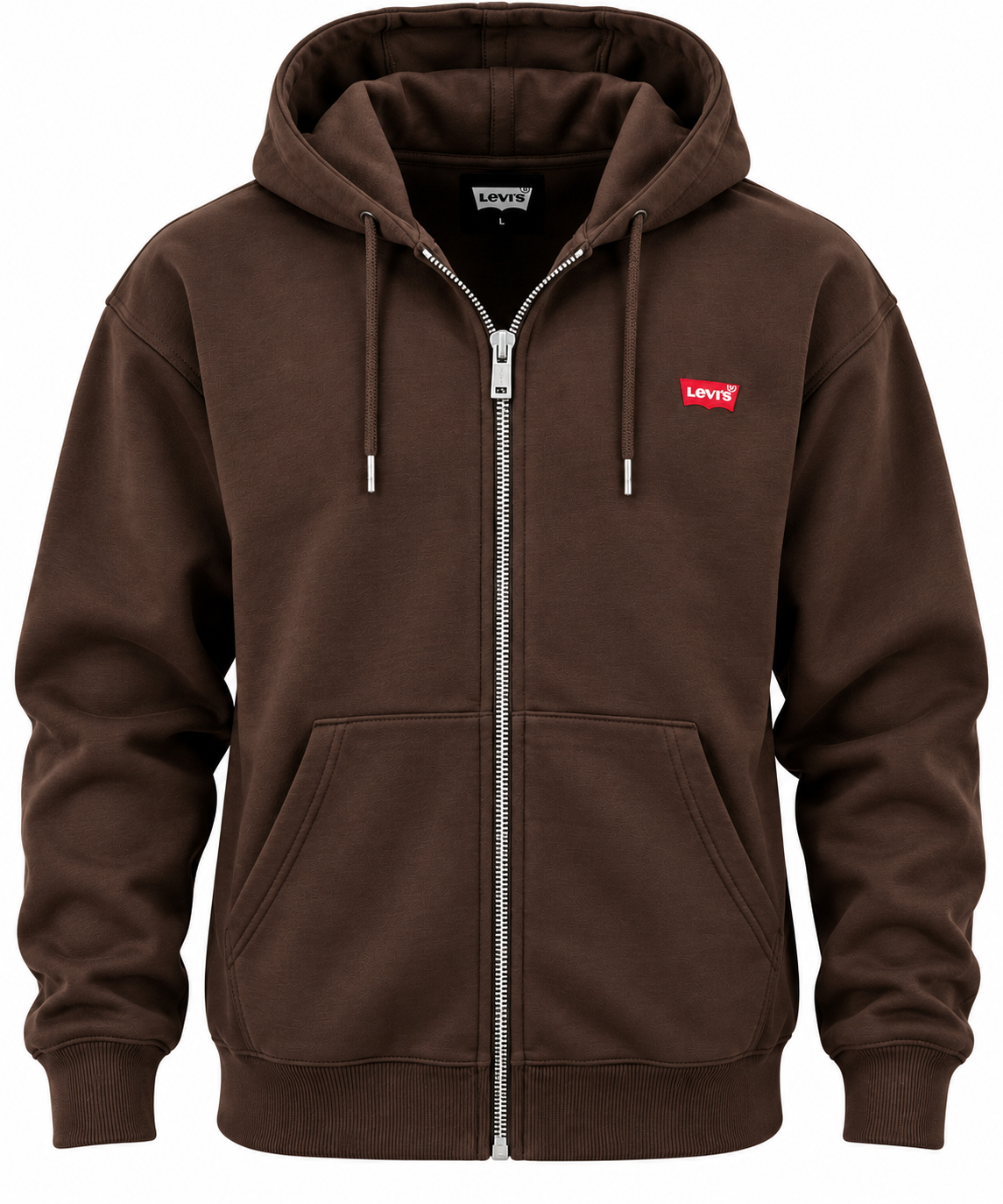 Kahverengi fermuarlı sweatshirt